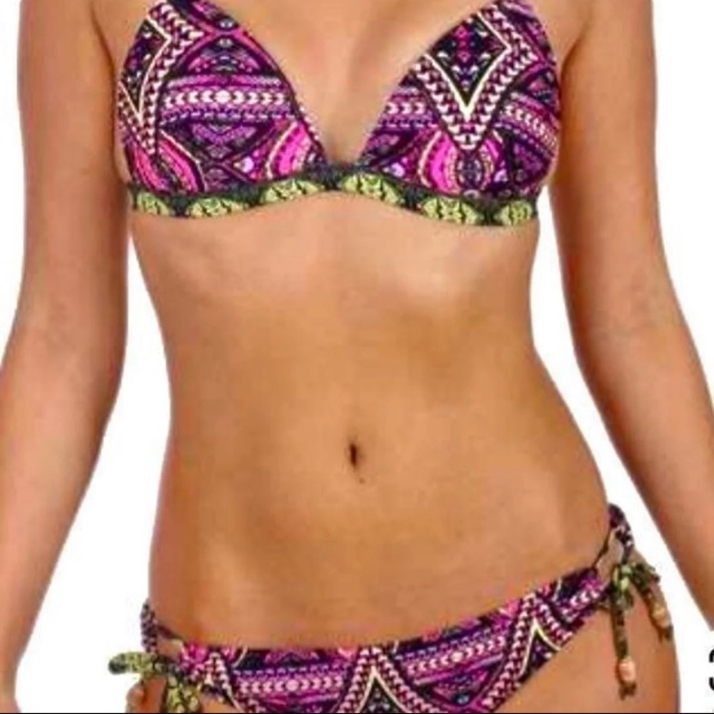 NWT purple tribal bikini